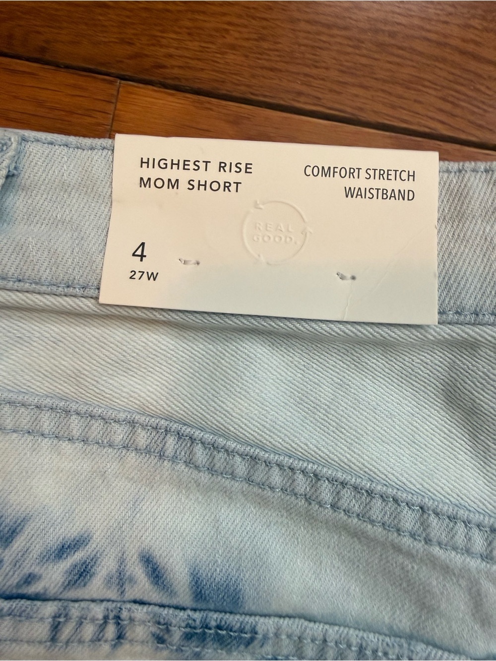 American Eagle Highest High Tie-Dye Distressed Mom Shorts NWT - Picture 3 of 5